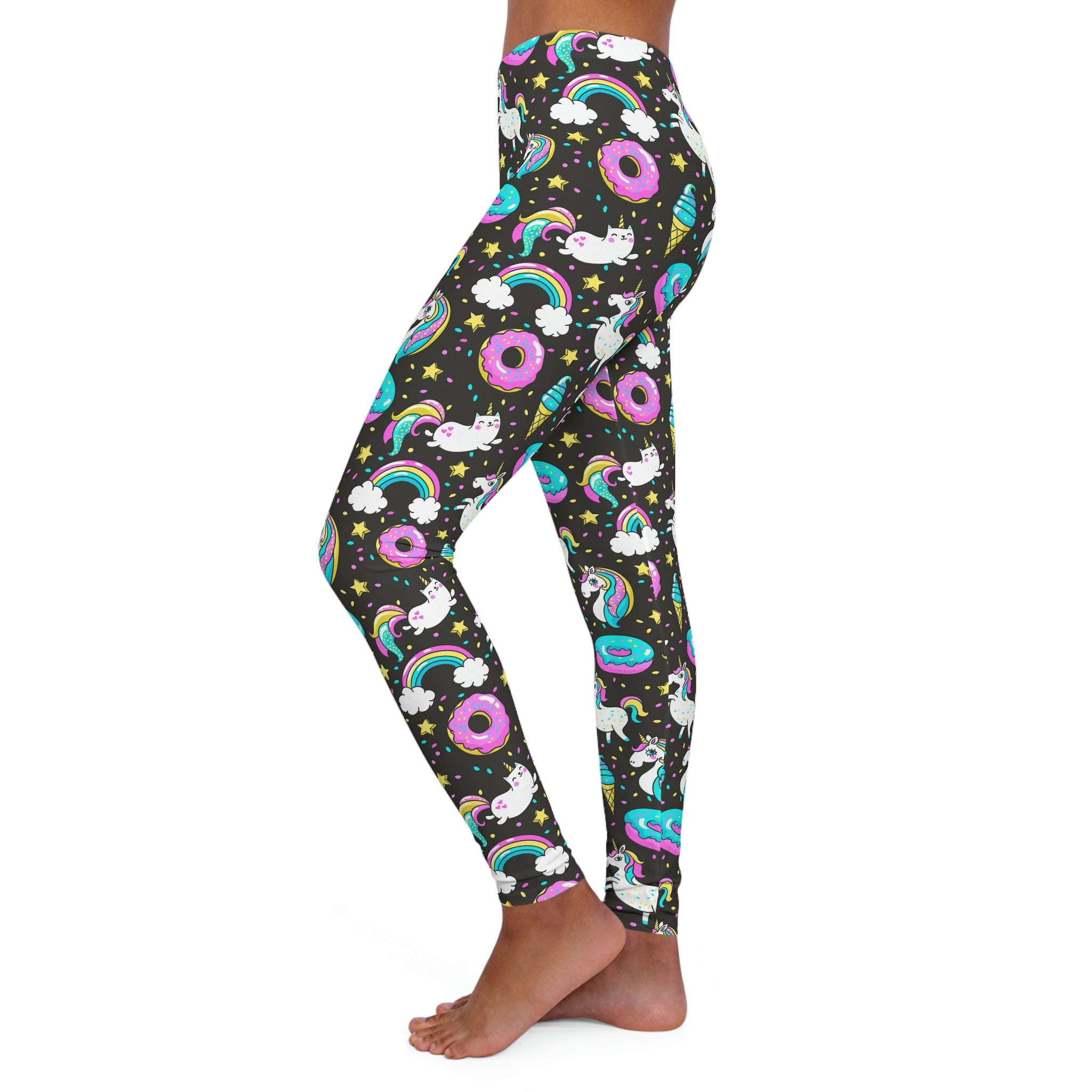 Caticorn Unicorn Donut Leggings